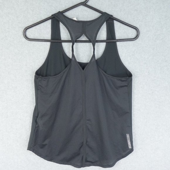 Under Armour Tank Top Womens Small Black Stretch Athletic Racerback HeatGear - Picture 5 of 11